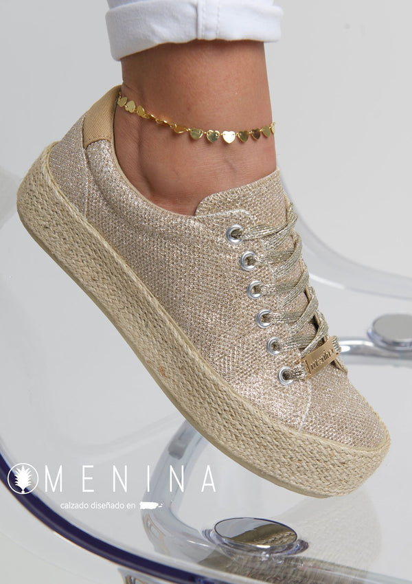 JC-MALAGA Gold Menina Women Shoes