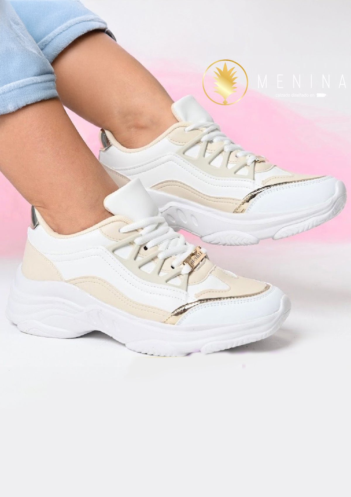 JC-MOLLY Beige Multi Menina Women Shoes
