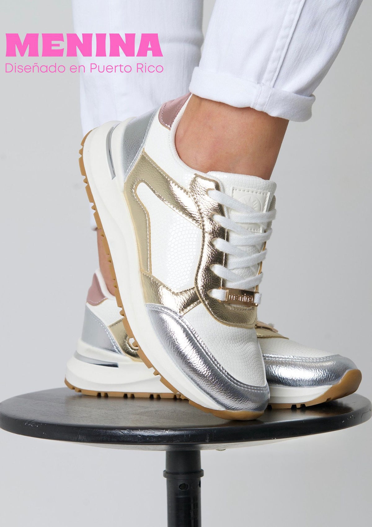 JC-PILY White Multi Menina Women Shoes