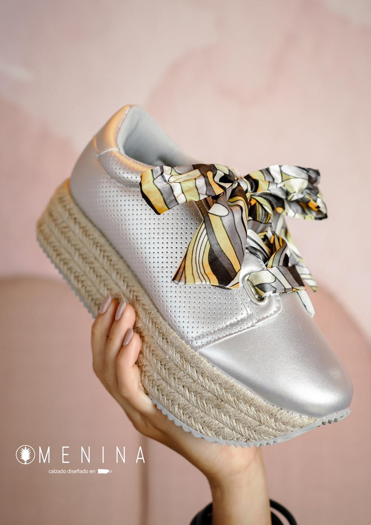 JC-ROMA-8 Silver Menina Women Shoes