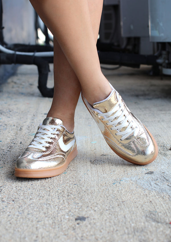 KI-WAYNE-1 Metallic Gold Women Shoes