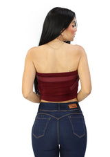 LC-51043 Burgundy Blusa de Mujer