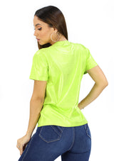 LCA4760 Green Blusa de Mujer