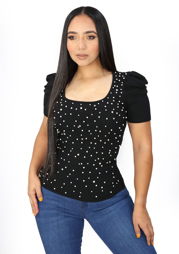 LCA4814 Black Blusa de Mujer