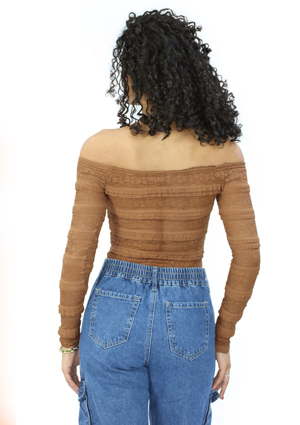 LC-A-6565 Chocolate Blusa de Mujer