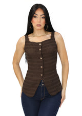 LC-A-6721 Chocolate Blusa de Mujer