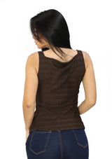 LC-A-6721 Chocolate Blusa de Mujer