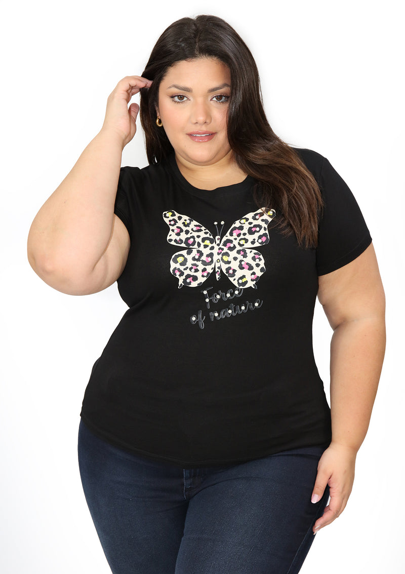 1333 Blusa de Mujer Plus Size