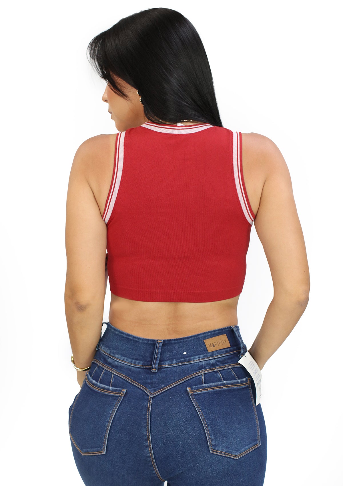 LP-ALO-30T Rhythmic Red Top de Mujer