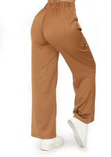 LPB142 Mocha Pantalón Cargo de Mujer