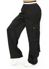 LPCARGOS02 Black Pantalón Cargo de Mujer