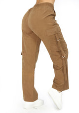 LPCARGOSU1 Milk Chocolate Pantalón Jogger de Mujer