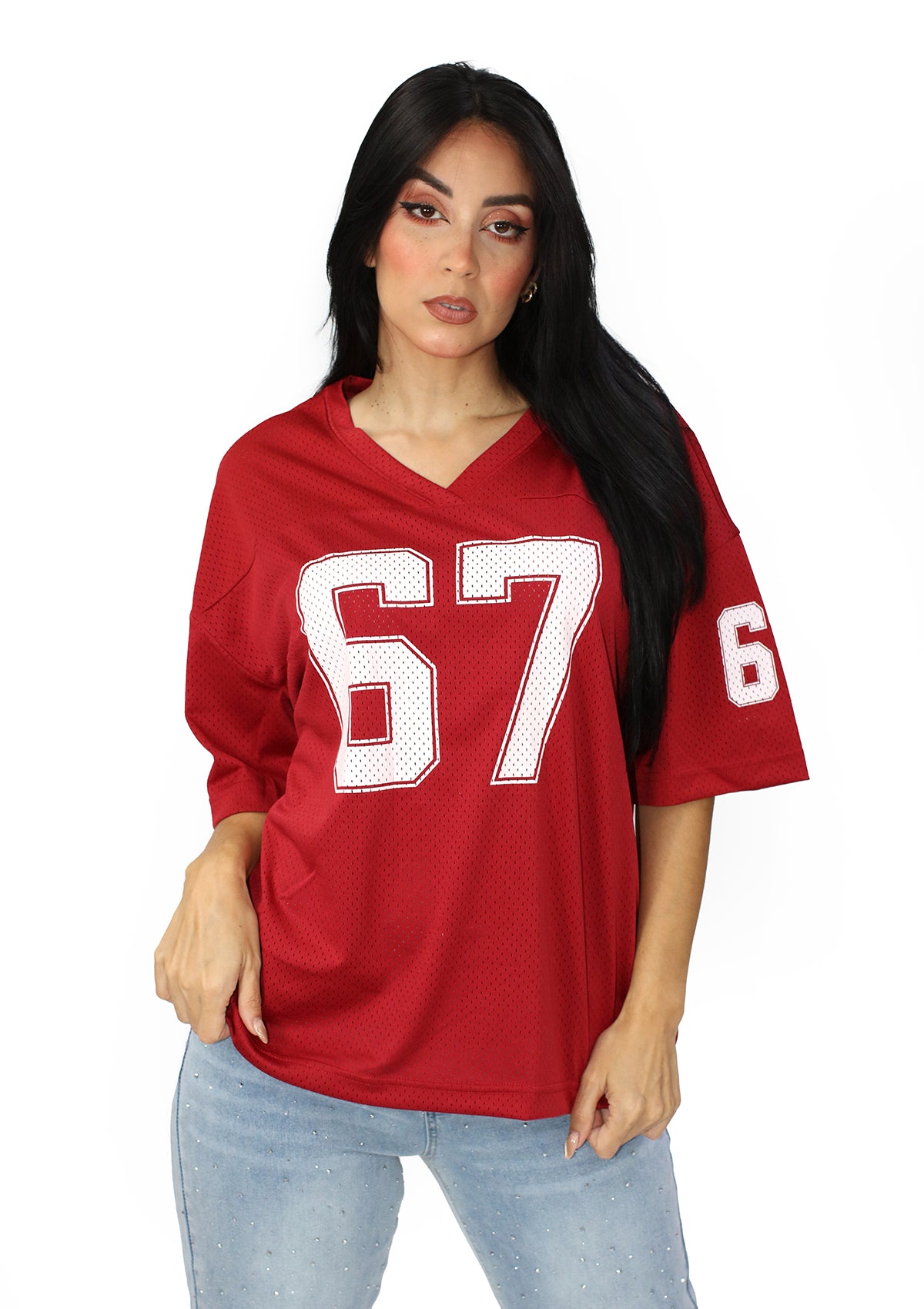 LP-JESSIE-01 Red Jersey de Mujer