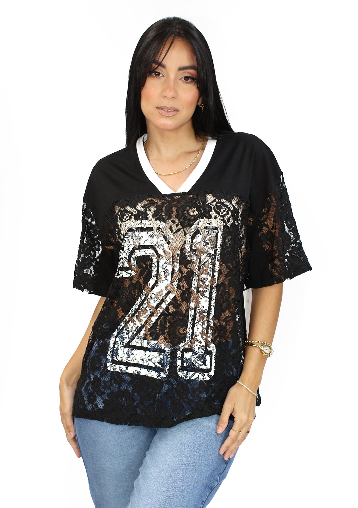 LP-JESSIE-02 Black Jersey de Mujer