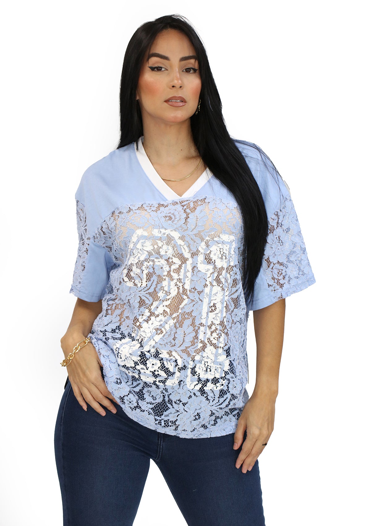 LP-JESSIE-02 Blue Jersey de Mujer
