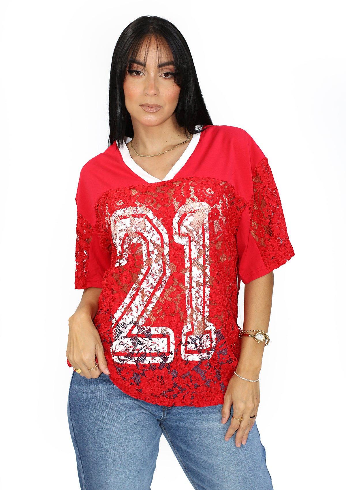 LP-JESSIE-02 Red Jersey de Mujer