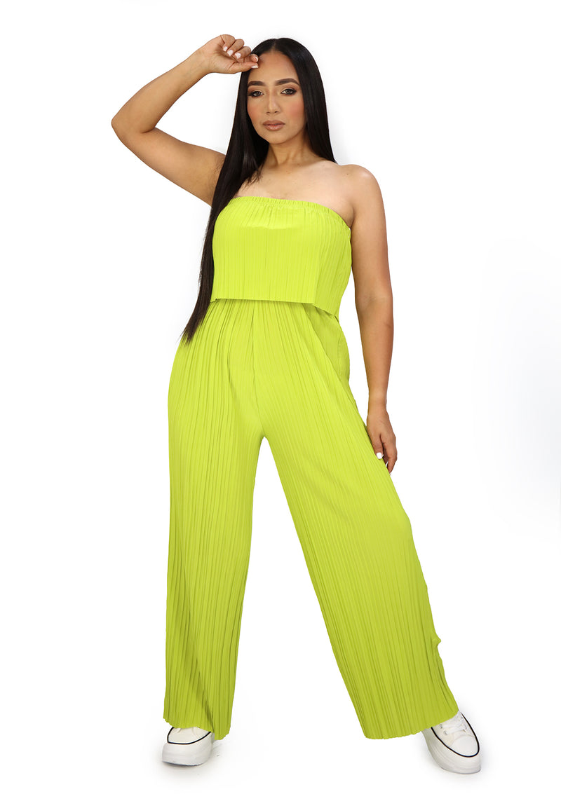 LPJS800 Green Jumpsuit de Mujer