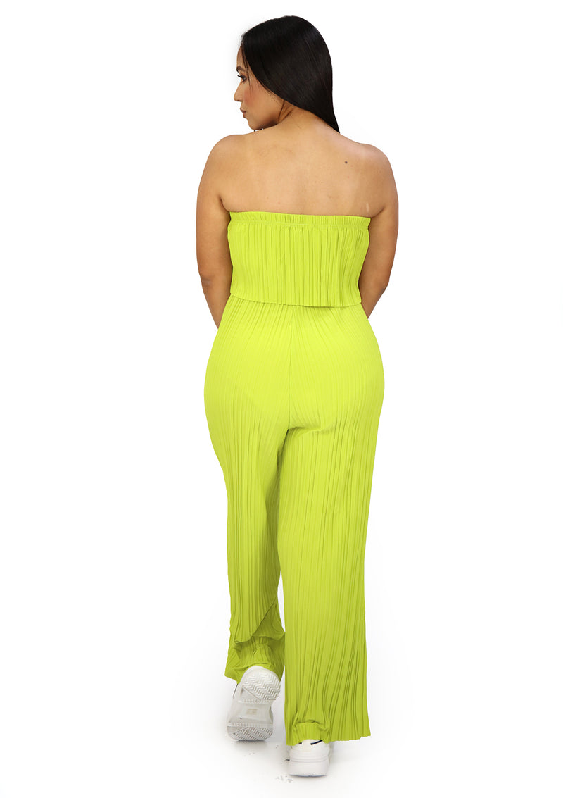 LPJS800 Green Jumpsuit de Mujer