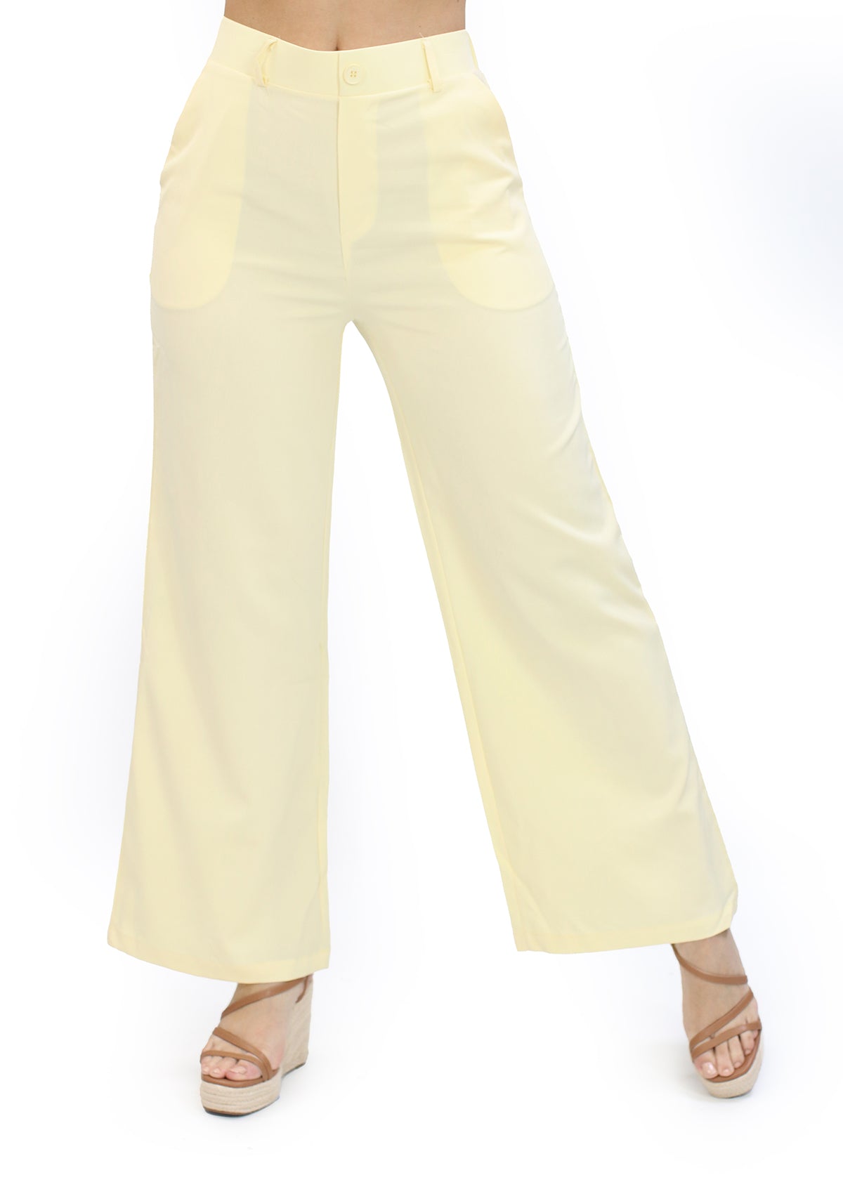 LP-OFFY-3 Pale Banana Pantalon de Mujer