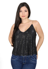 MH37412T Black Blusa de Mujer