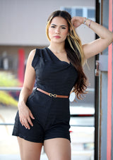 MH-41955-R Black Romper de Mujer