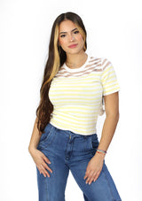 MH-42704-K Butter Yellow Blusa de Mujer