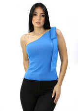 MH-43410-K Blue Blusa de Mujer