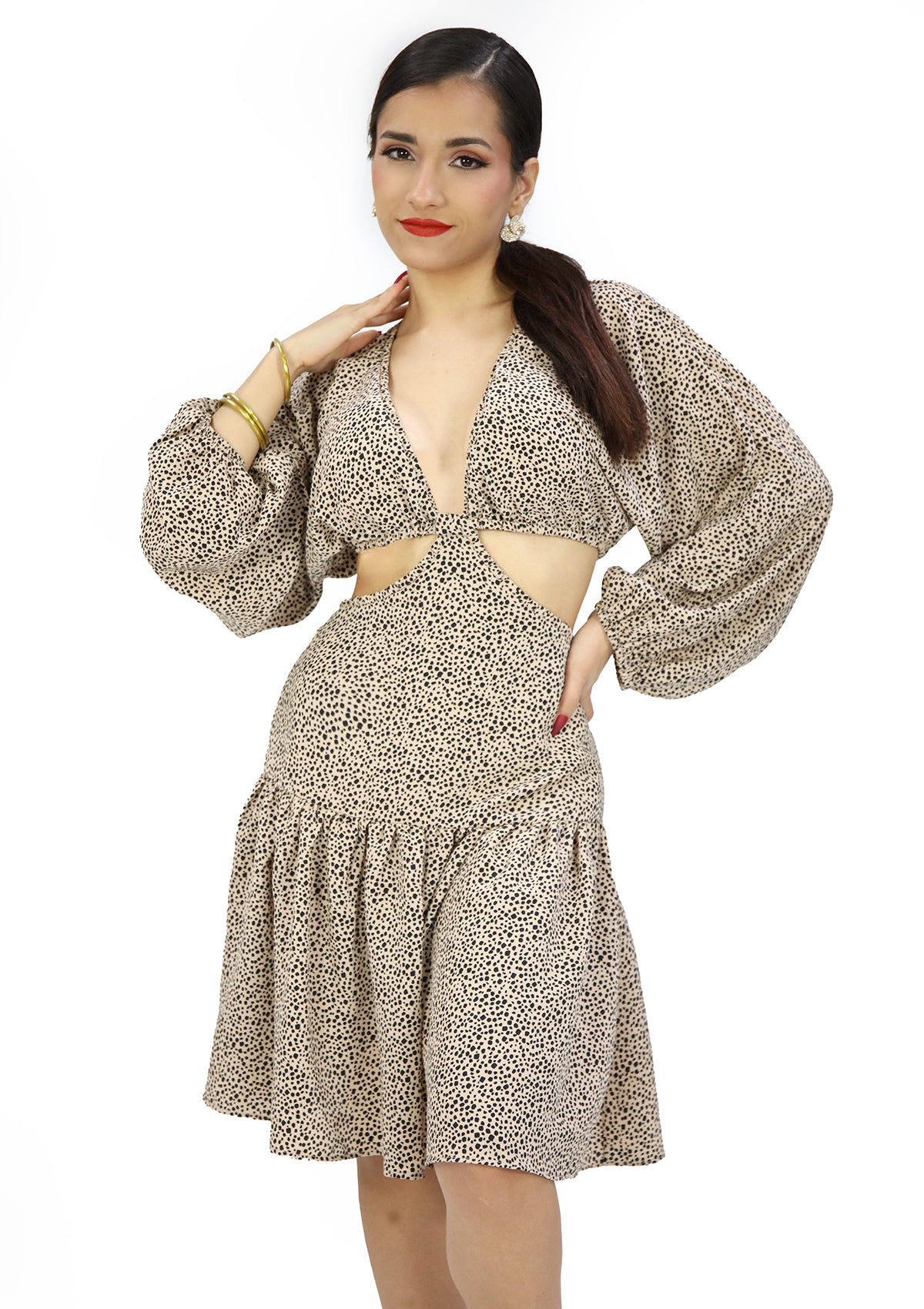 ML-2420 Animal Print Traje de Mujer