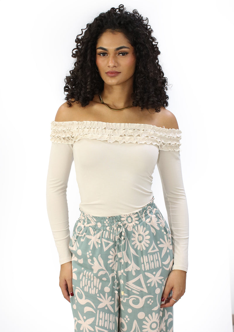 MM-A2706 Beige Blusa de Mujer