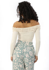 MM-A2706 Beige Blusa de Mujer