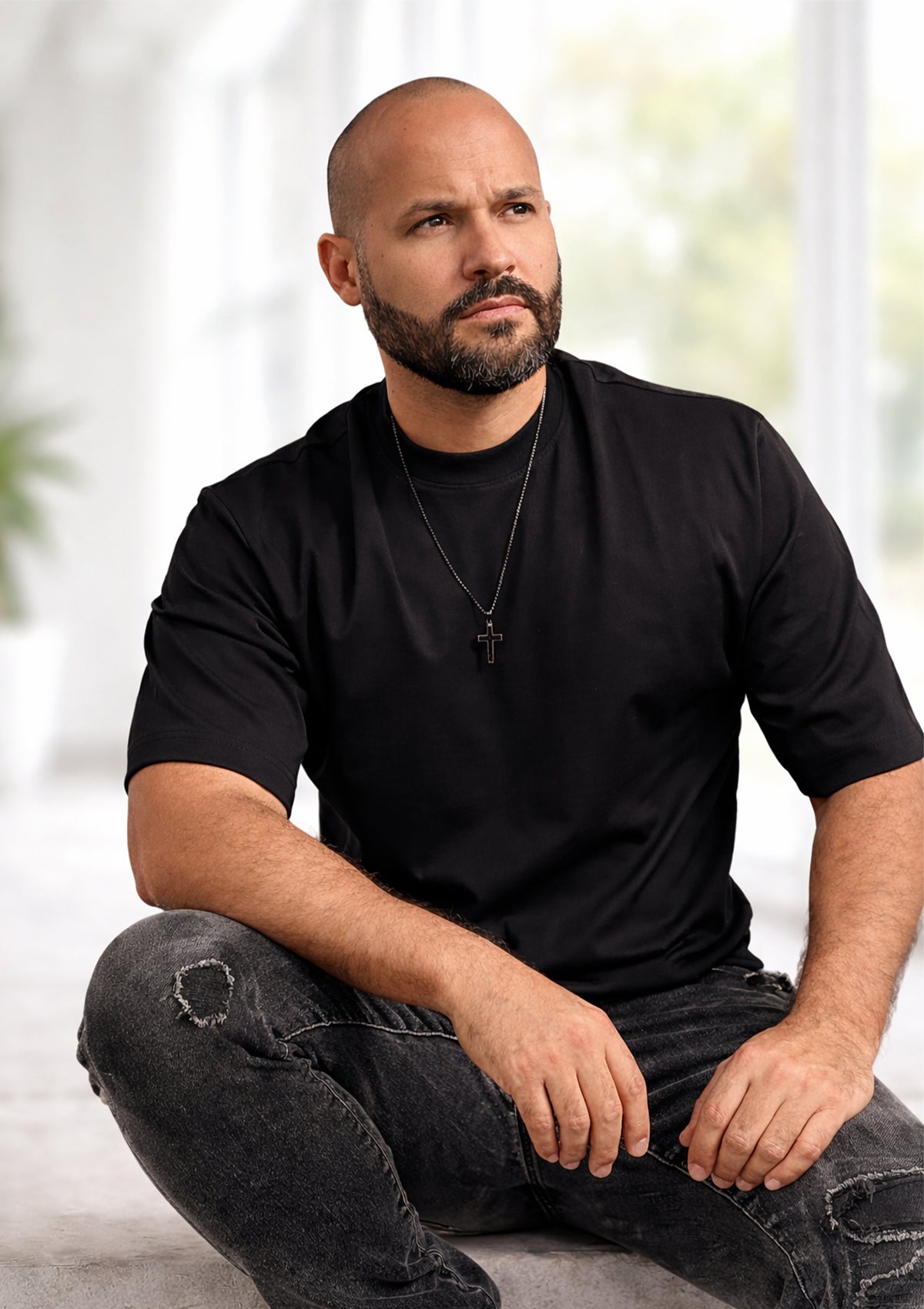 MMF-ADTE-OV Black Men's T-Shirt by Addict Premium