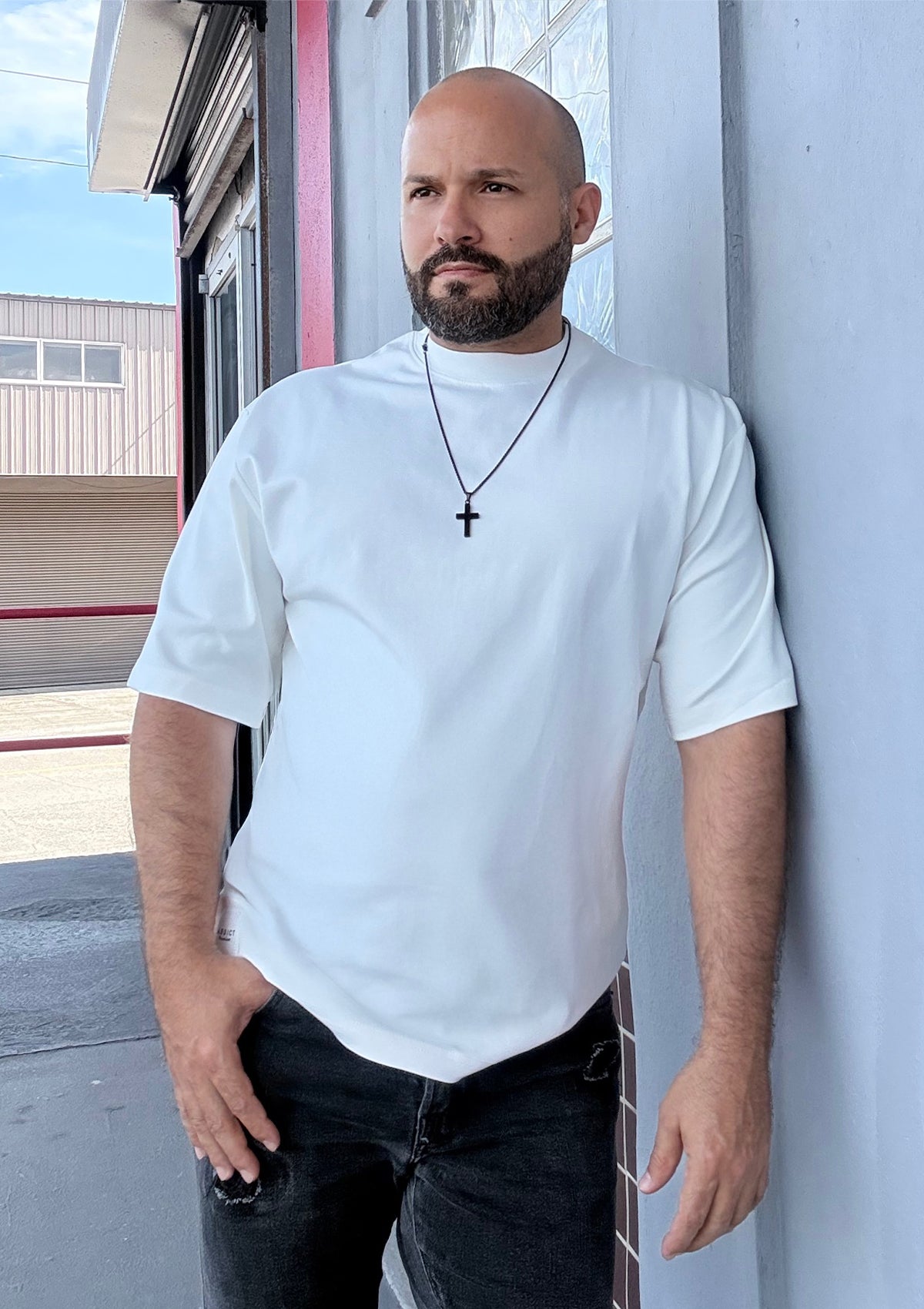 MMF-ADTE-OV White Men's T-Shirt by Addict Premium