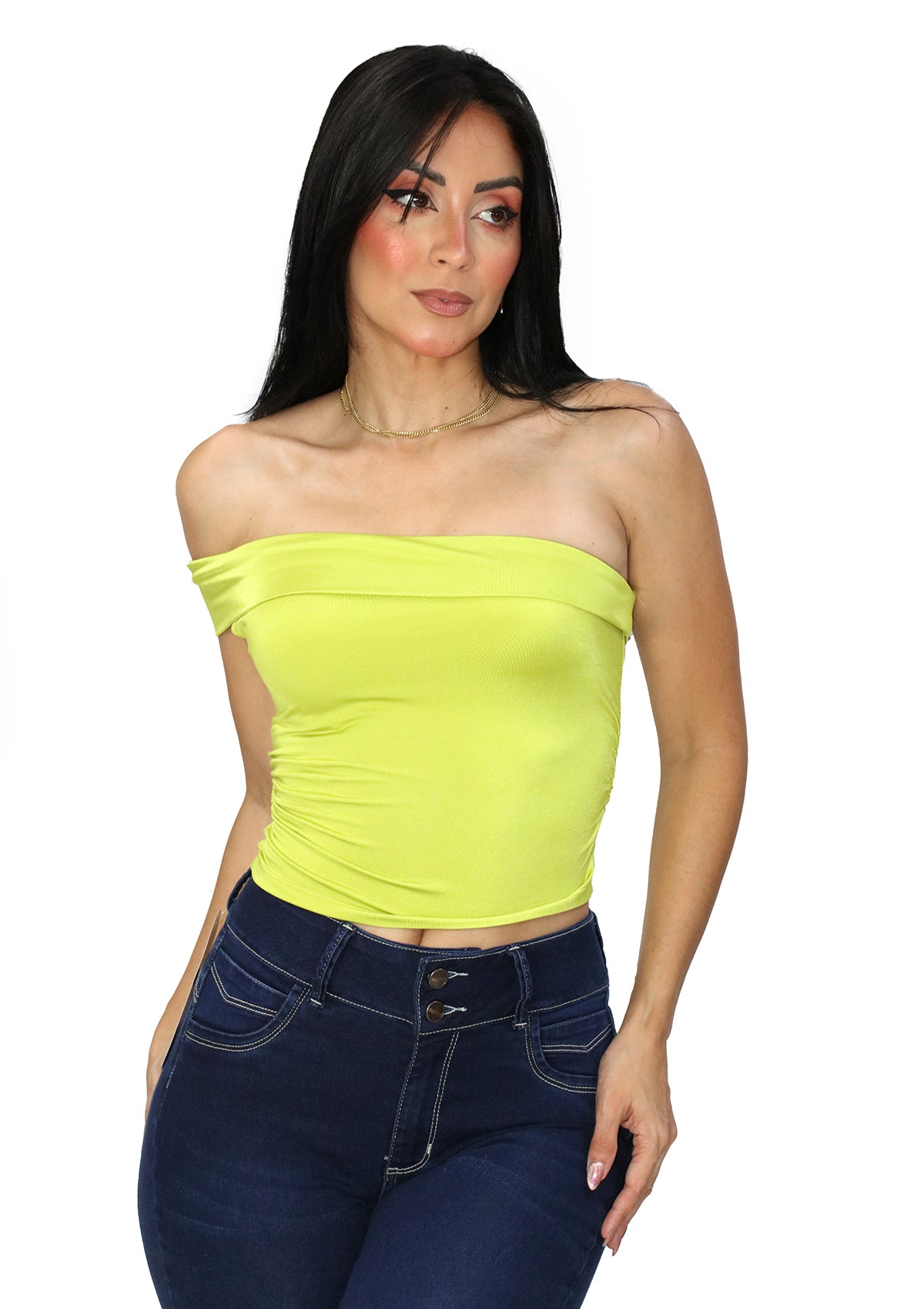 MN-4125-G90 Lime Blusa de Mujer