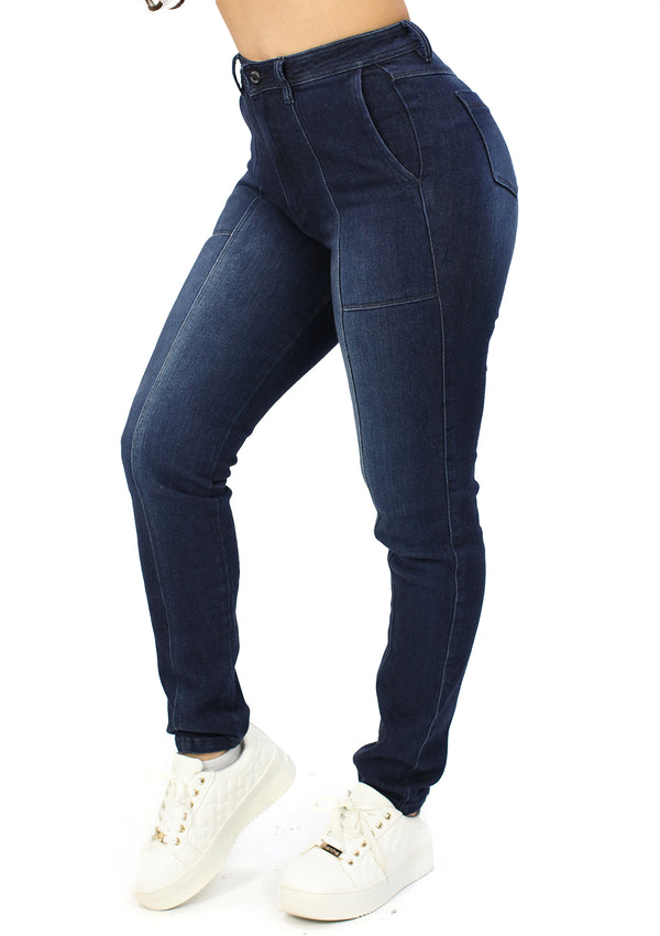 MRP21293 Slim Fit Cargo Jean by Maripily Rivera