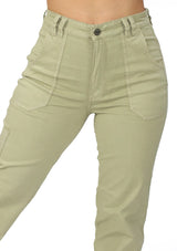 MRP21294 Slim Fit Cargo Jean by Maripily Rivera