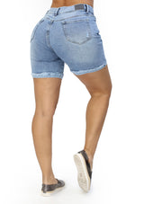 MRP21401 Light Denim Short by Maripily Rivera