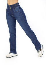 MRP21406 Dark Denim Straight Fit Jean by Maripily Rivera