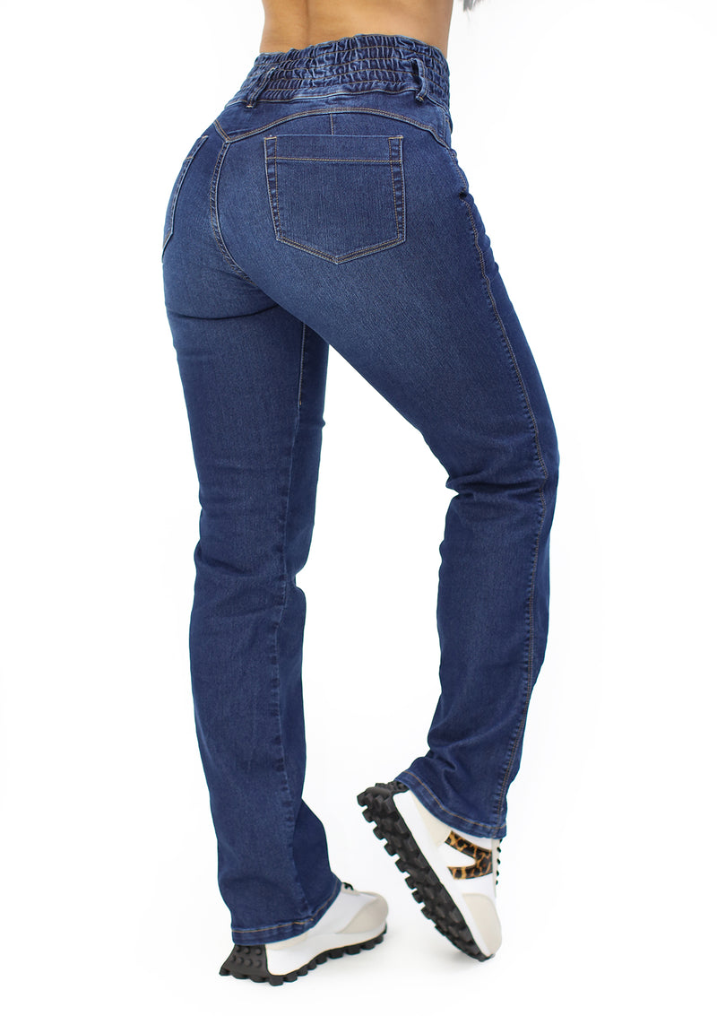 MRP21406 Dark Denim Straight Fit Jean by Maripily Rivera