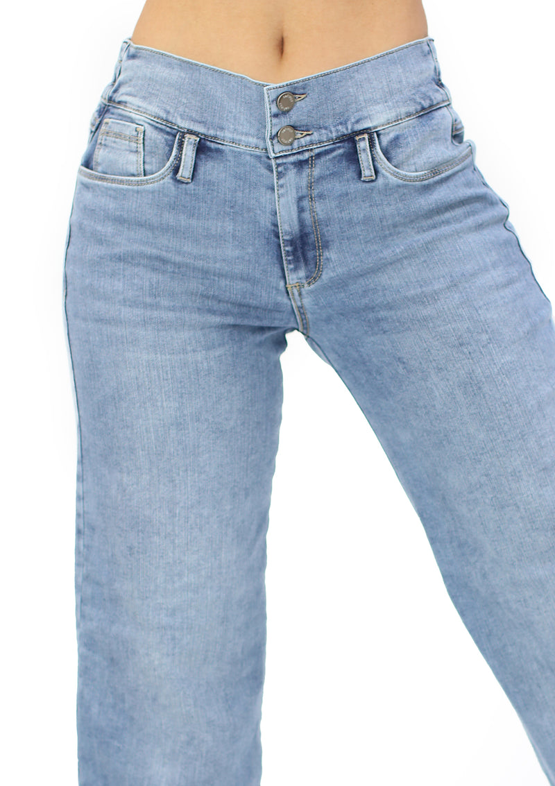 MRP21407 Light Denim Palazzo Jean by Maripily Rivera