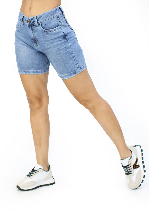 MRP21408 Light Denim Short by Maripily Rivera