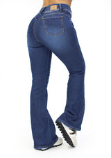 MRP21410 Dark Denim Flare Fit Jean by Maripily Rivera