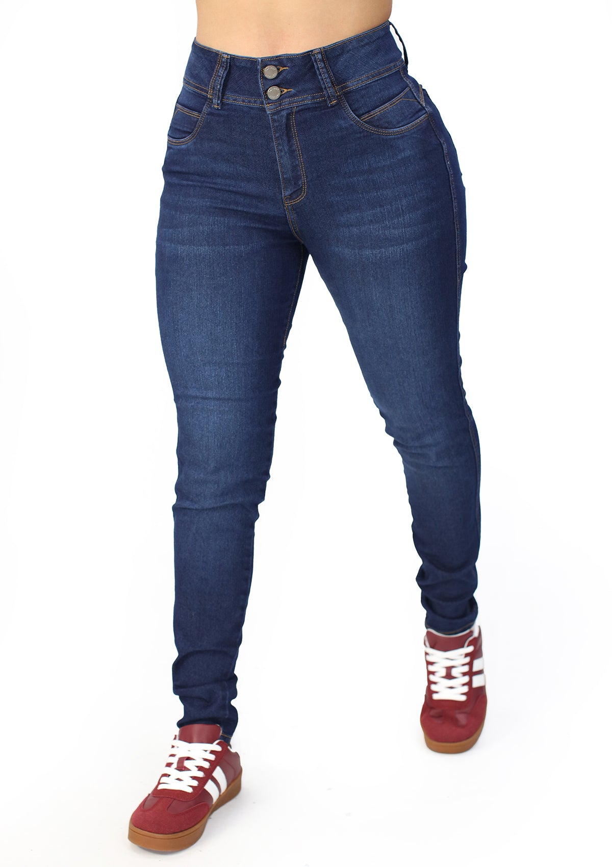 MRP-21416 Dark Denim Skinny Jean by Maripily Rivera