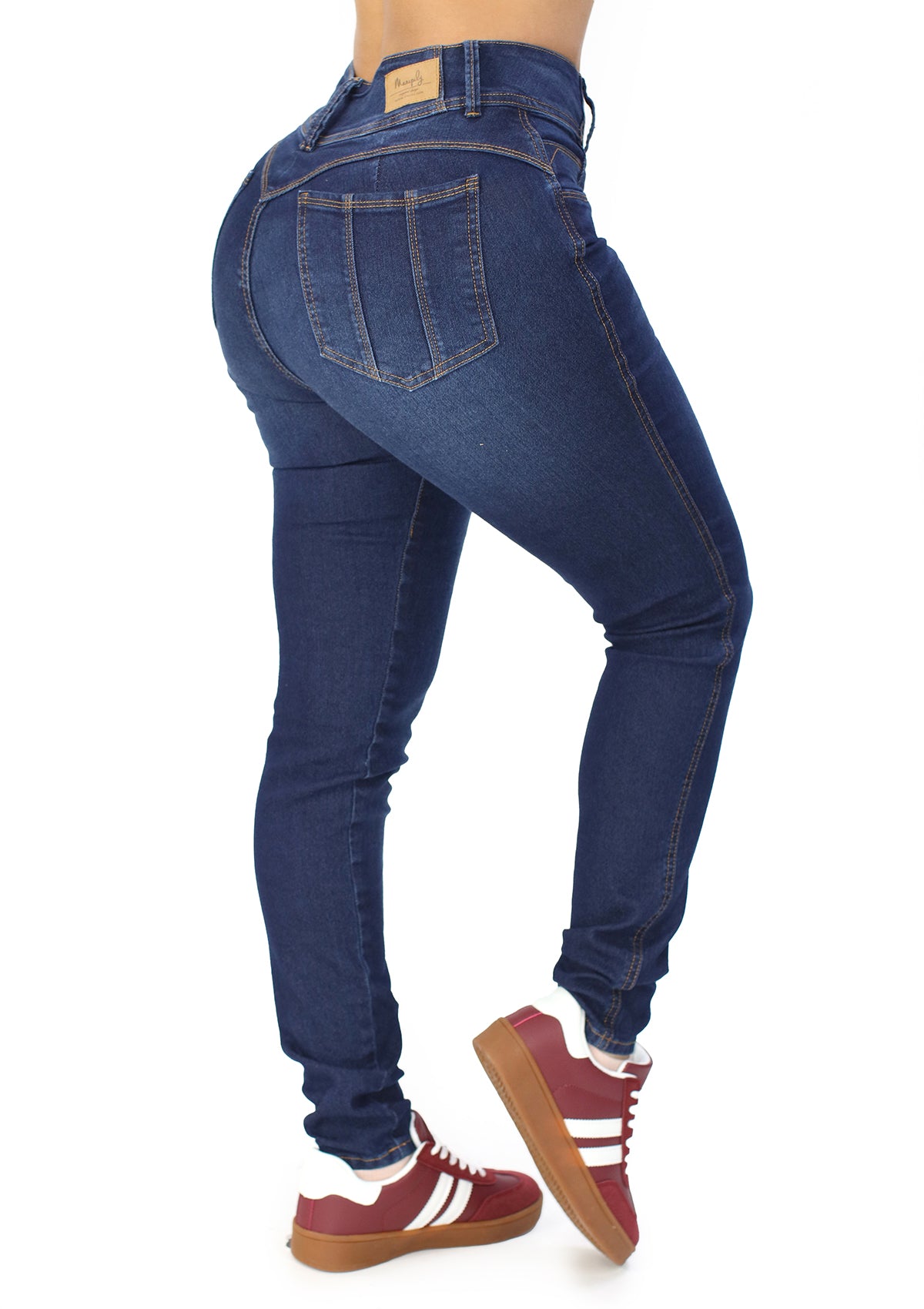 MRP-21416 Dark Denim Skinny Jean by Maripily Rivera