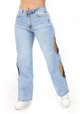 MRP21417 Light Denim Straight Fit Jean by Maripily Rivera