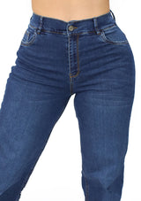 MRP21418 Dark Denim Straight Fit Jean by Maripily Rivera