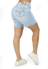 MRP21433 Light Denim Short by Maripily Rivera