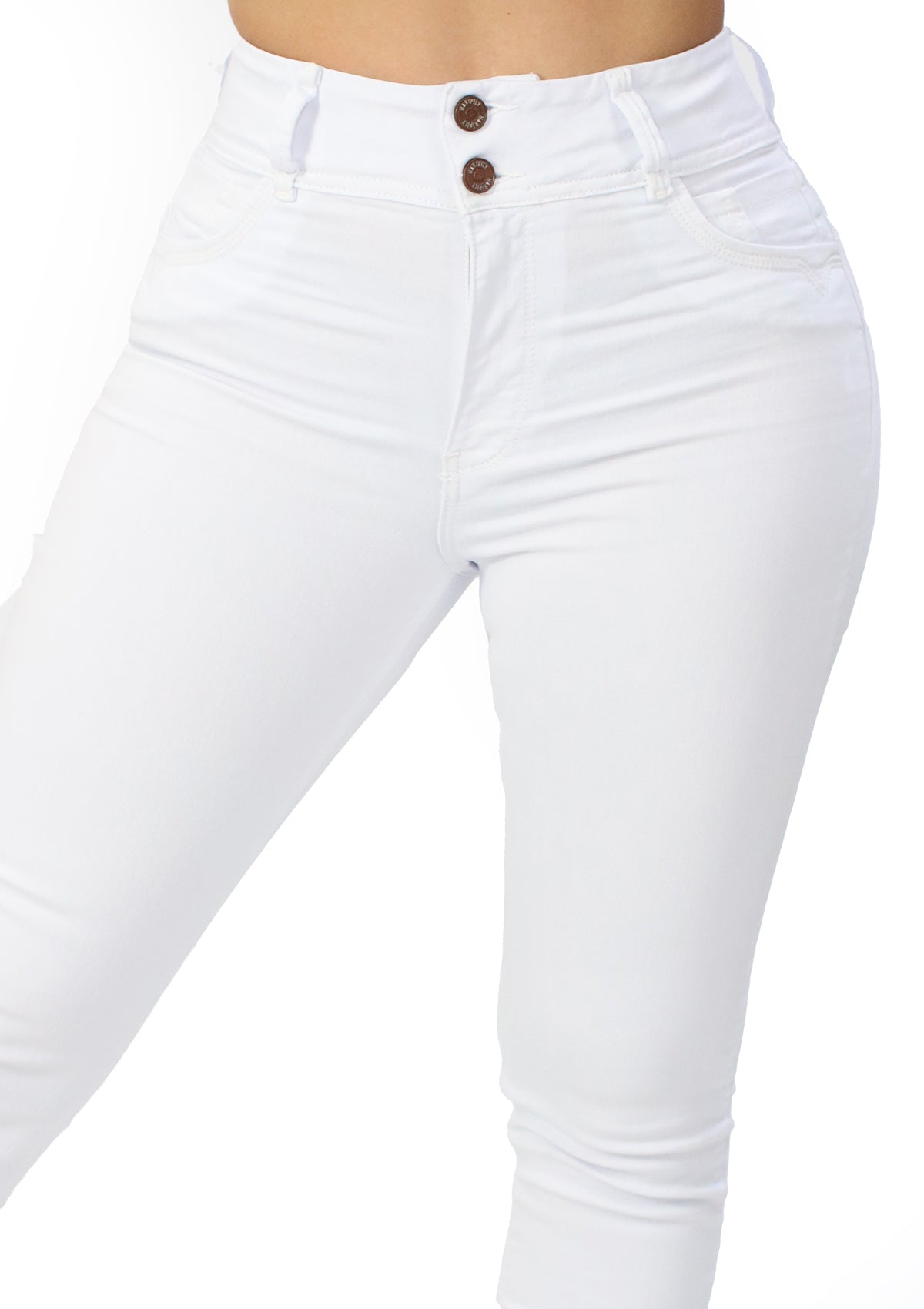 MRP-21438 White Denim Skinny Jean by Maripily Rivera