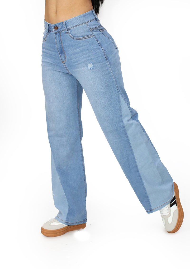 MRP21454 Light Denim Straight Fit Jean by Maripily Rivera