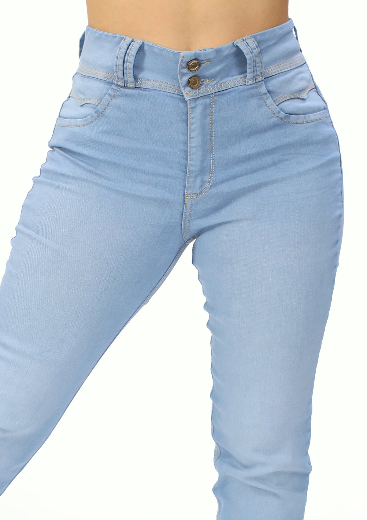 MRP-21469 Light Denim Skinny Jean by Maripily Rivera