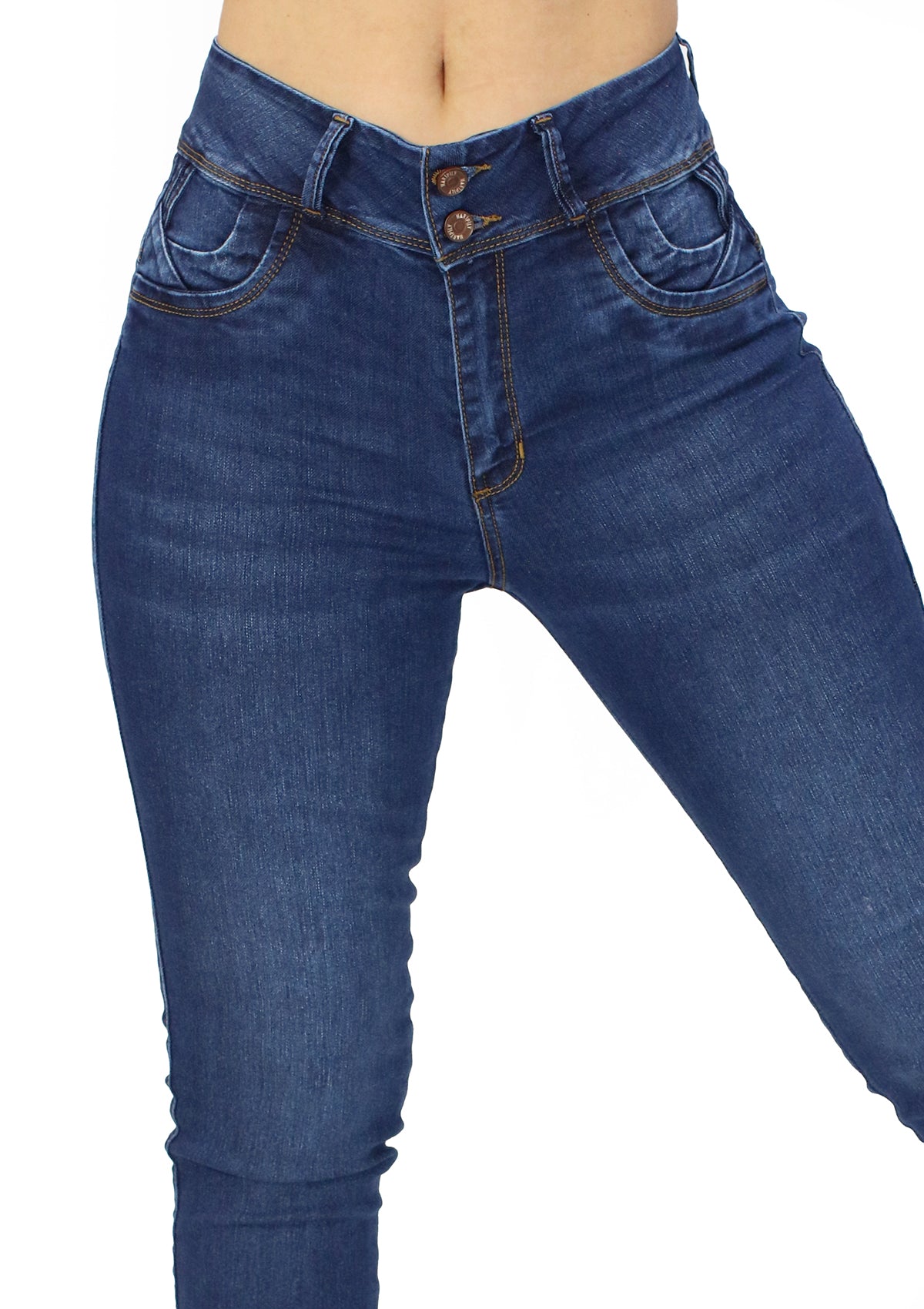 MRP-21477 Dark Denim Skinny Jean by Maripily Rivera